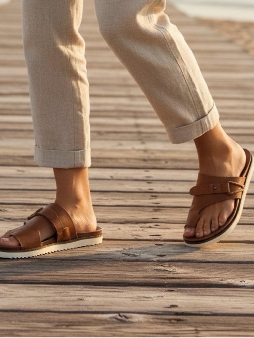 👛 (ANY 2/$15) NWOT GENERIC Light and Casual Toe Sandal, Size 40/USA 9.5